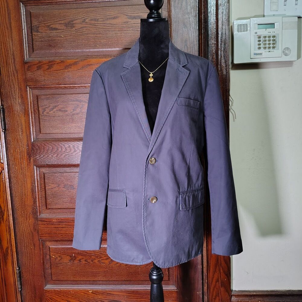 Casual Gray 100% Cotton Shell GAP Blazer Mens Size Large